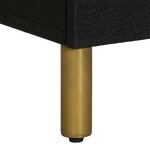 vidaXL Table de chevet noir 50x33x62 cm bois d'ingénierie