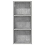 vidaXL Armoire murale de salle de bain Gris Béton 30 x 14 x 70 cm