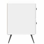vidaXL Cabinet de chevet Blanc brillant 62 x 34 5 x 47 5 cm