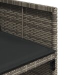 vidaXL Ensemble à manger de jardin 17 Pièces et coussins résine tressée