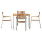 Ensemble repas jardin 5 pièces en teck massif