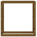 vidaXL Support de bois de chauffage Marron miel 100x25x100 cm Bois pin