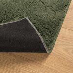 vidaXL Tapis HUARTE à poils courts doux lavable vert forêt 120x120 cm