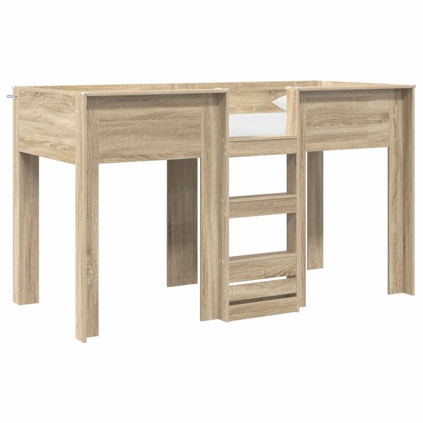 vidaXL Lit Superposé pour Enfants Chêne Sonoma 75 x 190 cm