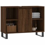 vidaXL Armoire salle de bain chêne marron 80x33x60cm bois d'ingénierie