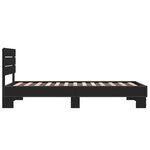 vidaXL Cadre de lit sans matelas noir 75x190 cm