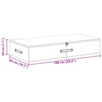 vidaXL Boîte de rangement Tissu intissé 100 x 50 x 18 cm 90 l