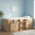 vidaXL Armoire de lit 2 Pièces Chêne artisanal 66 x 35 x 48 cm