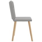 vidaXL Chaises à manger lot de 4 gris nuage tissu