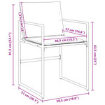 vidaXL Chaises de jardin avec coussins lot de 4 blanc acier/textilène