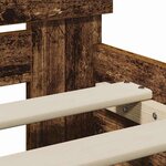 vidaXL Cadre de lit Bois ancien 90 x 190 cm Bois d'ingénierie