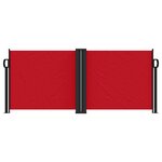 vidaXL Auvent latéral rétractable rouge 100x600 cm