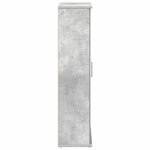 vidaXL Meuble de salle de bain avec porte-rouleau gris béton