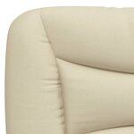 vidaXL Cadre de lit sans matelas crème 140x200 cm tissu