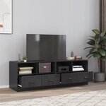 vidaXL Meubles TV 2 Pièces noir 67x39x44 cm acier