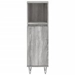 vidaXL Armoire salle de bain sonoma gris 30x30x100 cm