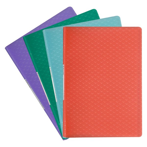 Protège-documents esselte colour breeze polypropylène a4 - 40 pochettes - 80 vues - coloris assortis - lot de 16
