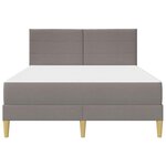 vidaXL Cadre de lit Taupe 120 x 200 cm Polyester