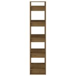 vidaXL Bibliothèque/Séparateur de pièce Marron miel 41x35x160 cm Pin