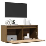 vidaXL Armoire murale Marron miel 80x30x35 cm Bois de pin massif