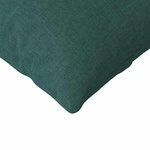 vidaXL Coussins de canapé 2 Pièces Vert foncé 145 x 40 cm tissu