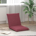 vidaXL Fauteuil de sol ajustable Bordeaux Tissu