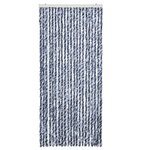 vidaXL Moustiquaire Bleu blanc et argenté 90x220 cm Chenille