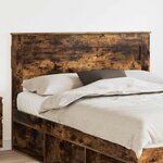 vidaXL Tête de lit Chêne fumé 150 cm Bois d'ingénierie