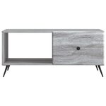 vidaXL Table basse Sonoma gris 90 x 50 x 40 cm Bois d'ingénierie