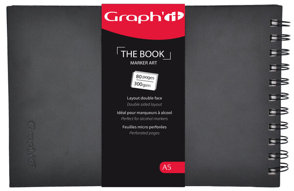 Carnet spécial marqueur à l'alcool Graph'it Artbook A5 80 pages