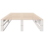 vidaXL Cadre de lit sans matelas blanc 90x190 cm bois de pin massif