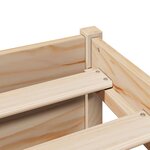 vidaXL Lit bibliothèque sans matelas 120x200 cm bois de pin massif