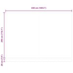 vidaXL Auvent rétractable automatique bordeaux 450x300 cm