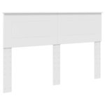 vidaXL Tête de lit avec tête de lit Blanc 160 cm Bois d'ingénierie