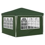 vidaXL Tente de fête pop-up 288 x 288 x 245 cm Vert Tissu Oxford