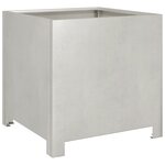 vidaXL Jardinière 40x40x40 cm acier inoxydable