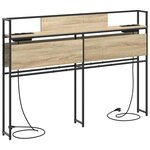 vidaXL Tête de lit de rangement Chêne sonoma 150 cm Bois d'ingénierie