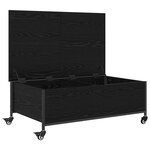 vidaXL Table basse Chêne noir 91 x 55 x 32 cm Bois d'ingénierie