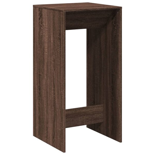 vidaXL Table de bar chêne marron 51x50x103 5 cm bois d'ingénierie