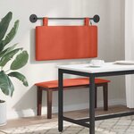 vidaXL Tête de lit suspendue Rouge orange Tissu en velours côtelé