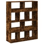 vidaXL Bibliothèque chêne fumé 100x33x125 5 cm bois d'ingénierie