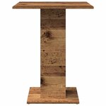 vidaXL Table de bistro vieux bois 60x60x75 cm bois d'ingénierie