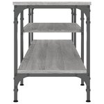 vidaXL Meuble TV sonoma gris 161x35x45 cm bois d'ingénierie et fer
