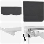 vidaXL Cadre d'auvent Anthracite 400 x 200 cm