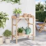 vidaXL Supports pour plantes Marron 75 x 40 x 90 cm Bois de pin massif