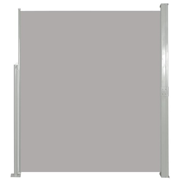 vidaXL Auvent latéral rétractable 160 x 500 cm Gris