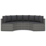 Salon de jardin meuble d'extérieur ensemble de mobilier 4 pièces avec coussins résine tressée gris 02_0016178