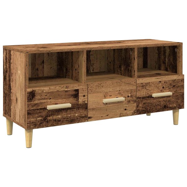 vidaXL Meuble TV Bois ancien 102 x 36 x 50 cm Bois d'ingénierie