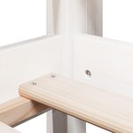 vidaXL Lit haut sans matelas blanc 75x190 cm bois de pin massif
