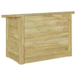 vidaXL Coffre de rangement 44x80x57 cm en bois imprégné de pin
